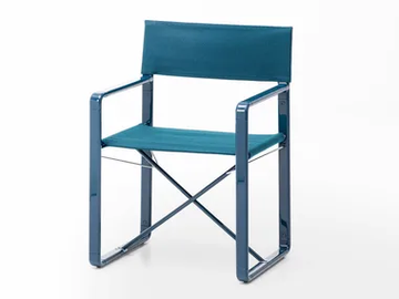 CAPRI - Folding fabric garden chair by Paola Lenti - view 2